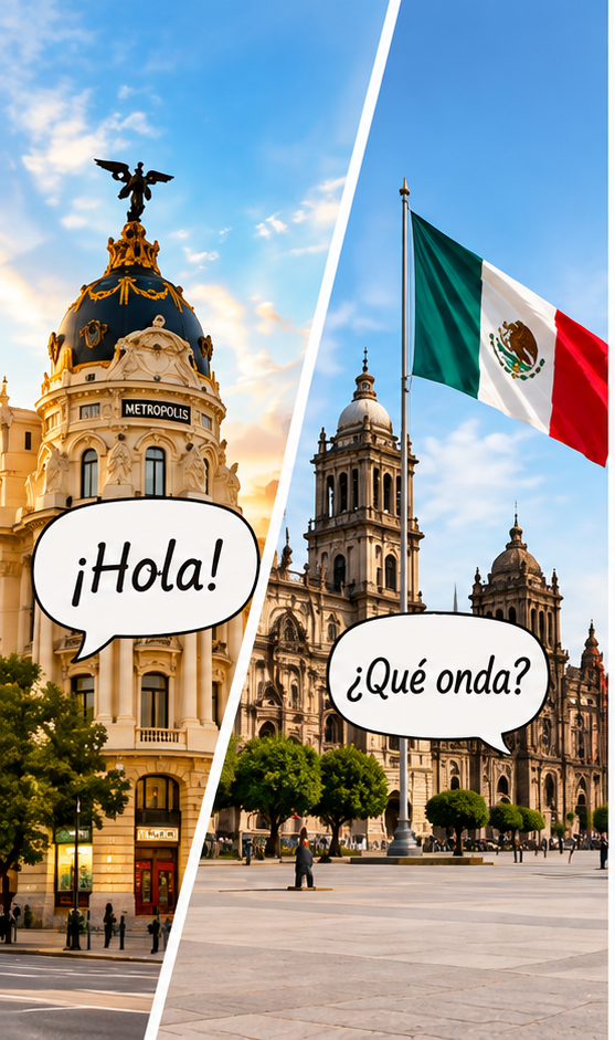 Spaans in Spanje en Mexico